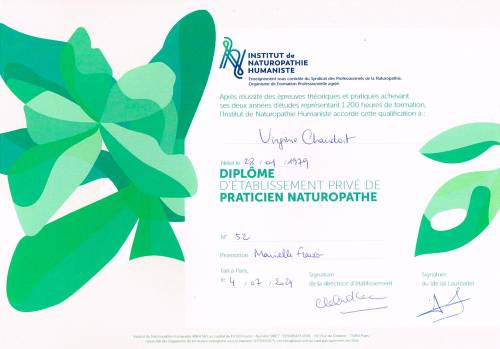 Diplome naturopathie